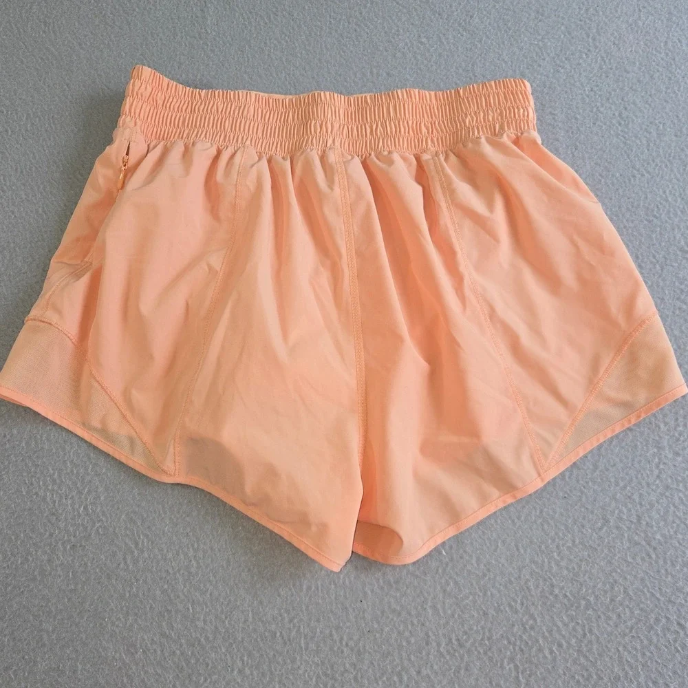 SO Athletic Shorts Womens Medium Peach Smocked Waist Mesh Panel JG41A020RS1
